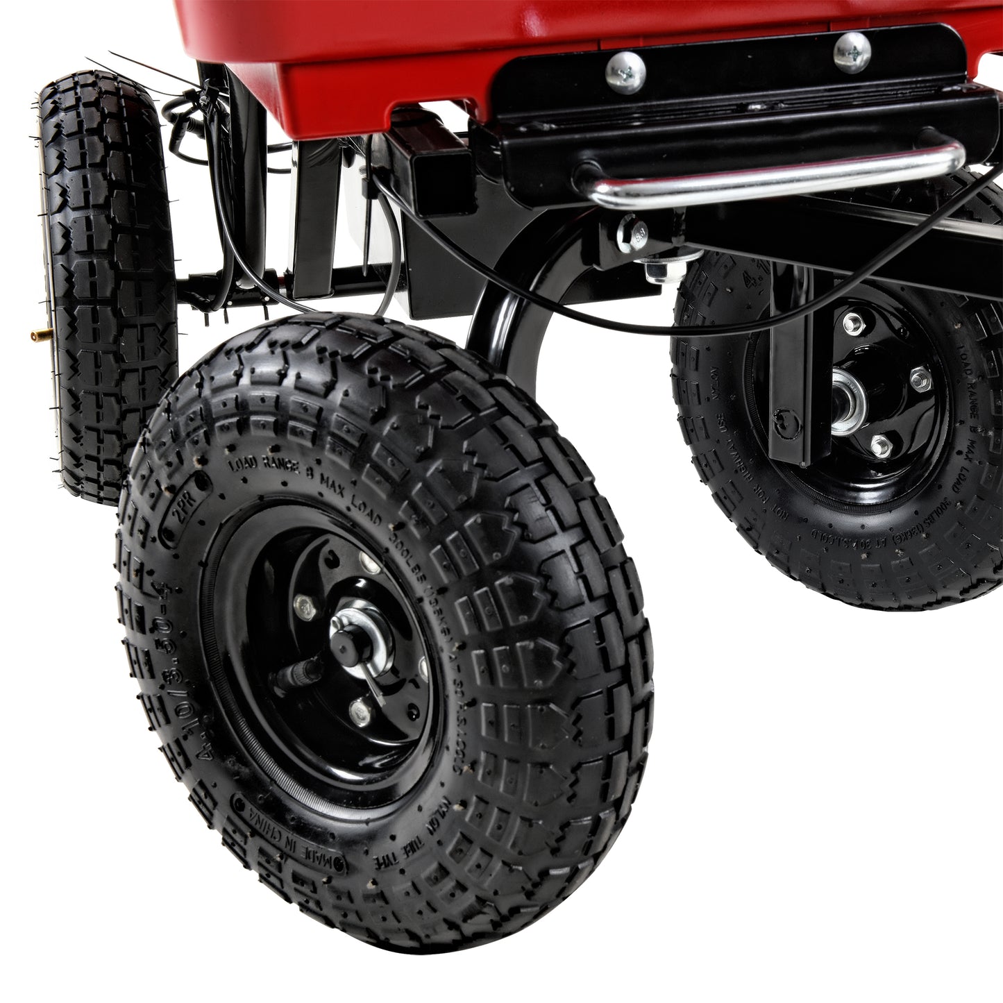 Wheelbarrow electric Hassle-free assemble: this utility cart's durable steel frame and rust-resistant electric garden cart