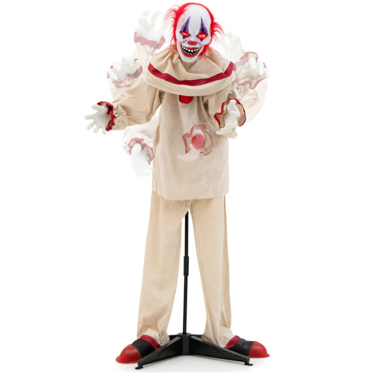 5ft. Clown Decoration with Glowing Red Eyes