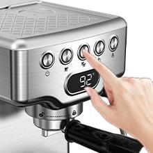 Espresso Machine, 20 bar espresso machine with milk frother for latte,cappuccino,Machiato,for home espresso maker,1.8L Water Tank,Stainless Steel Complimentary ESE Filter