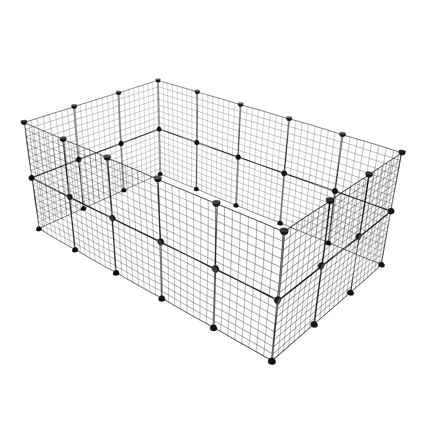 Pet Playpen, Small Animal Cage Indoor Portable Metal Wire Yard Fence for Small Animals, Guinea Pigs, Rabbits Kennel Crate Fence