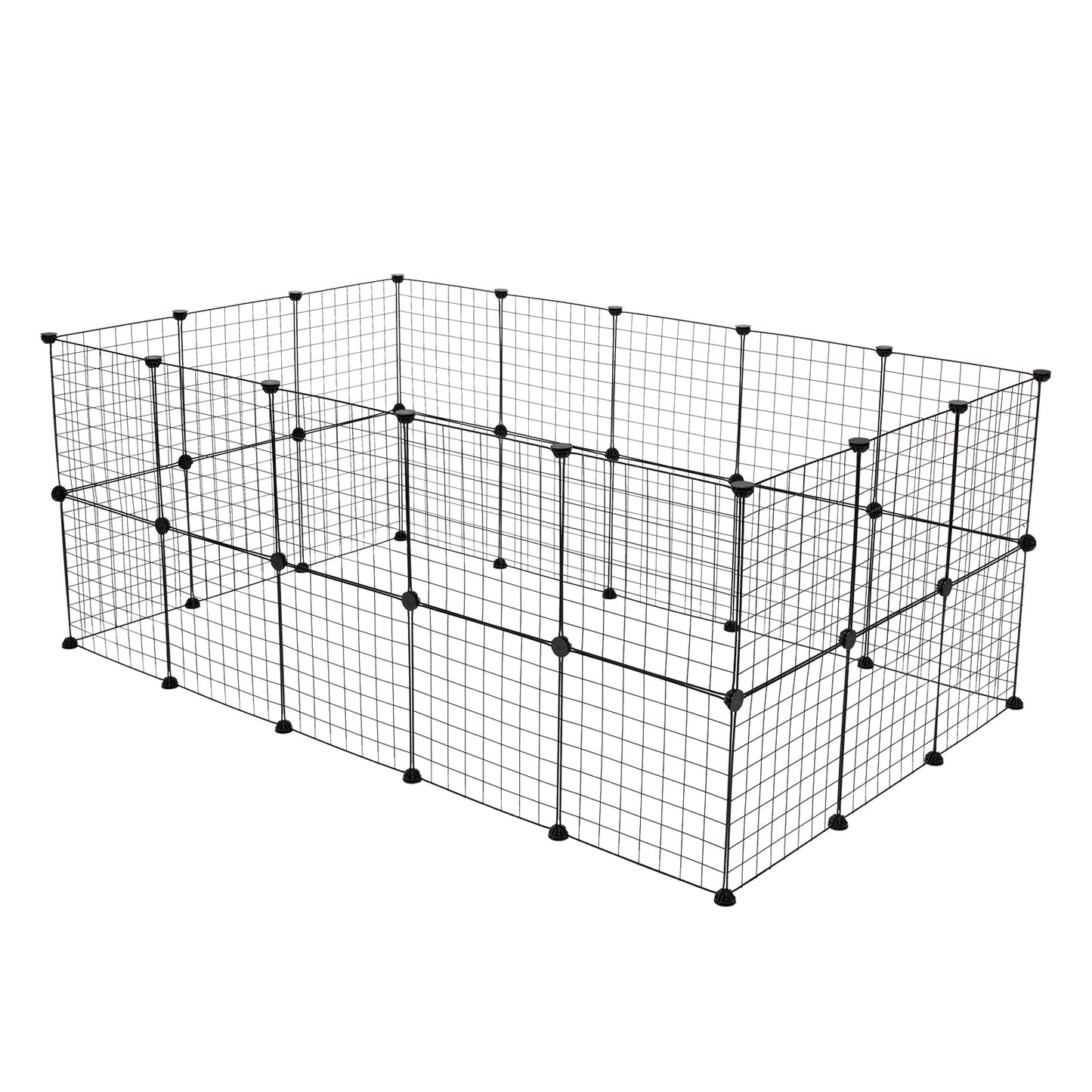Pet Playpen, Small Animal Cage Indoor Portable Metal Wire Yard Fence for Small Animals, Guinea Pigs, Rabbits Kennel Crate Fence