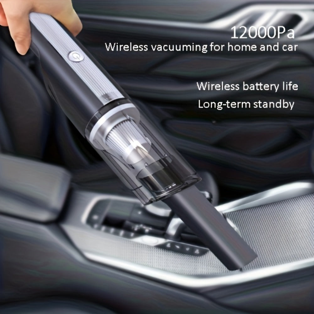 Wired Silver Car vacuum cleaner car with strong suction handheld vacuum rechargeable