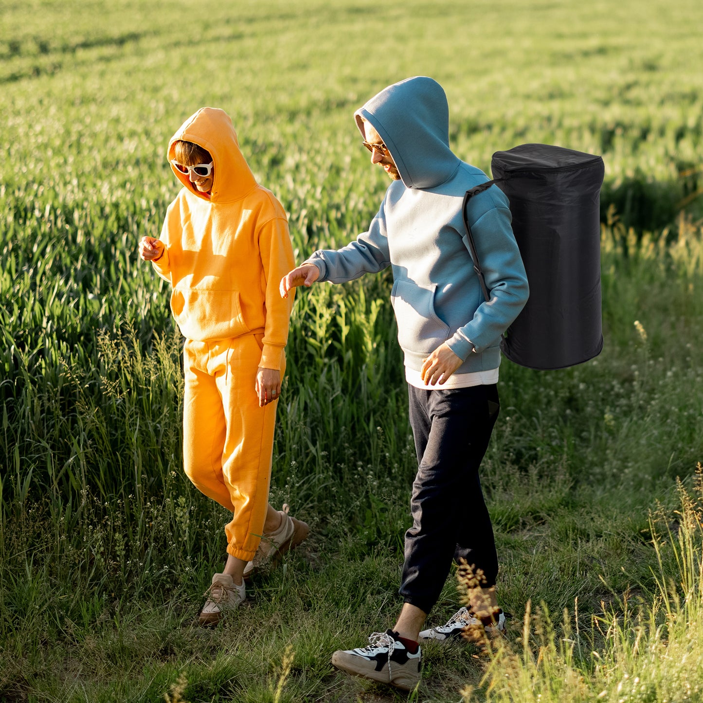 75"D x 30"W x 2.5"H Sleeping Mat for Camping (Green)