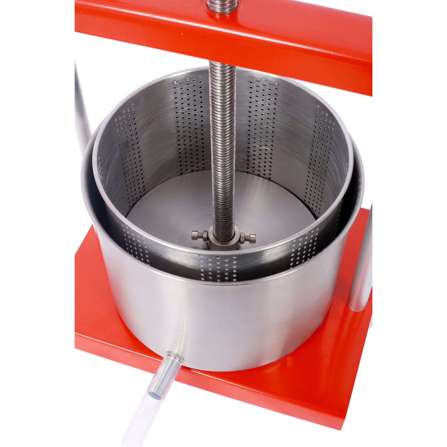 Fruit Wine Manual Press - 0.53 Gallon Stainless Steel Barrels Press Machine for Juice, Vegetable,Wine, Olive Oil