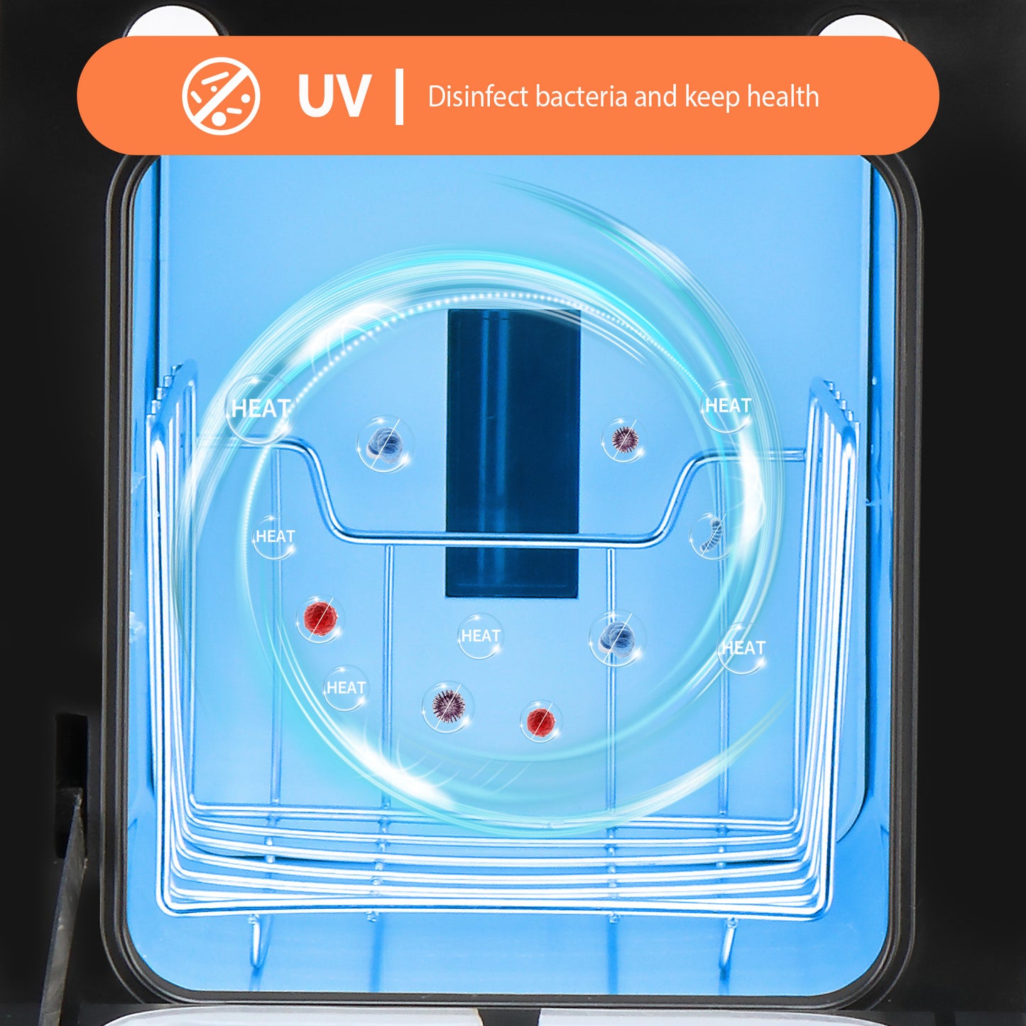 Hot Towel Warmer for Facials Massage, Esthetician Towel Heating Cabinet Black, Aluminum Chamber, Salon Beauty Spa Barbershop Equipment