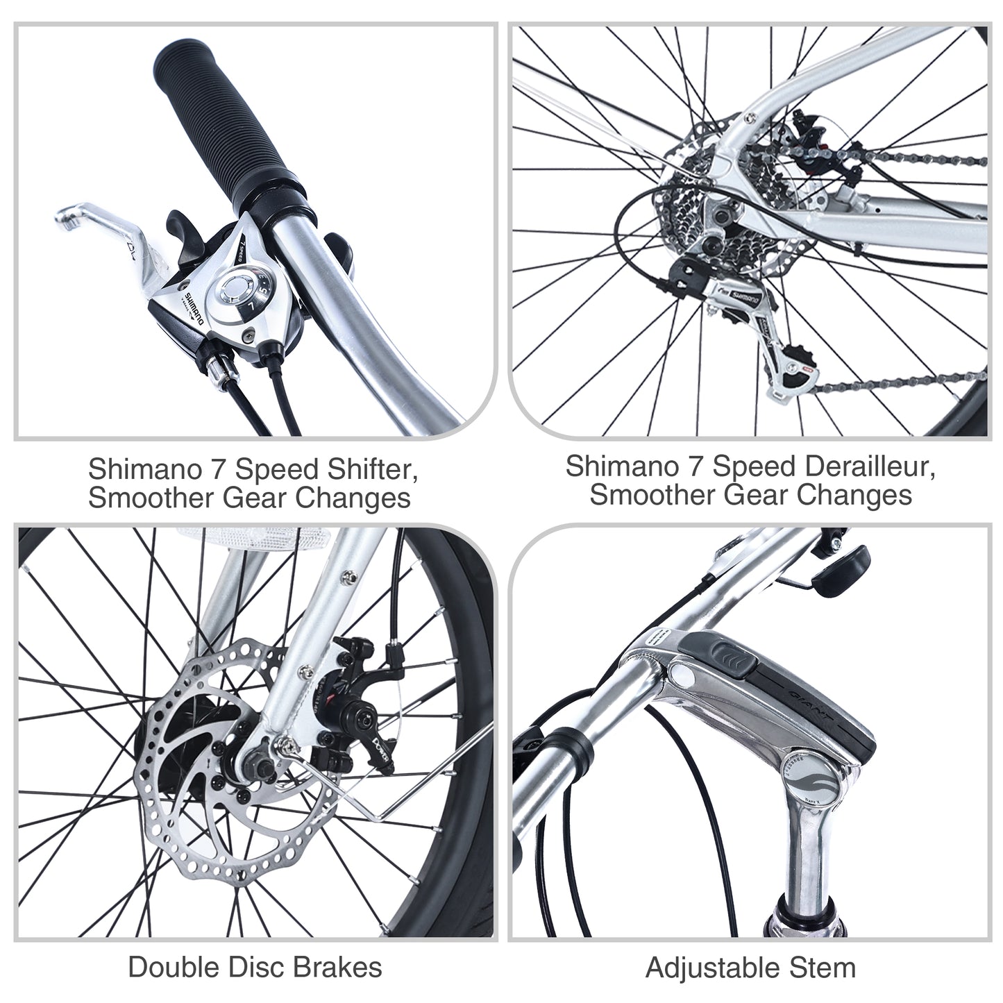 7 Speed, Aluminum Alloy Frame, Multiple Colors 26 Inch Cargo Bike