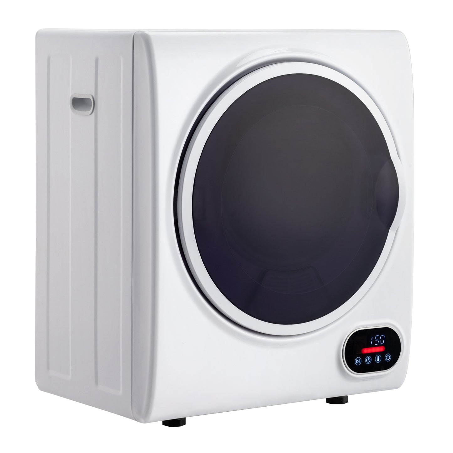 Compact portable Household clothes Dryer 1.5CUFT Drum Dryer with LED display -White 120V 2.5KG