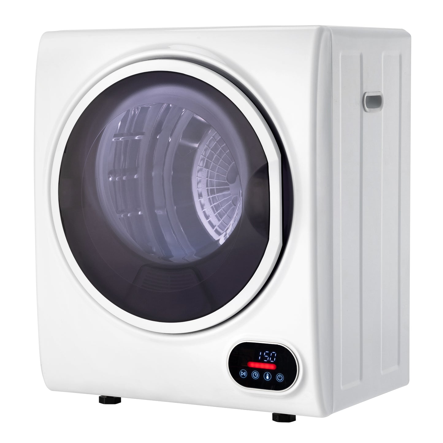 Compact portable Household clothes Dryer 1.5CUFT Drum Dryer with LED display -White 120V 2.5KG