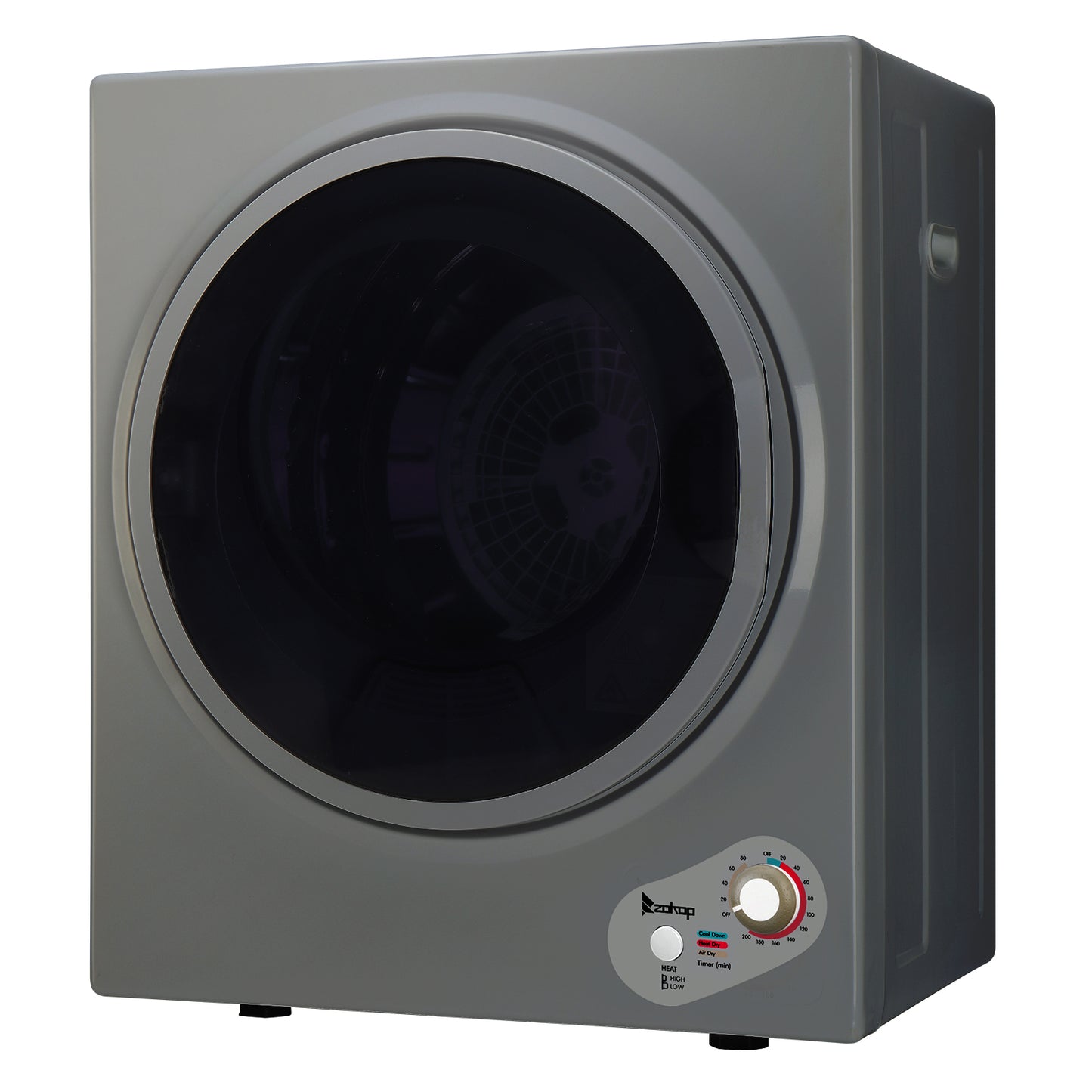 Compact Portable Household clothes Dryer 2.5KG 1.6cuft with Stainless Steel Drum Black and White 120V MECHANICAL Control ETL Certification