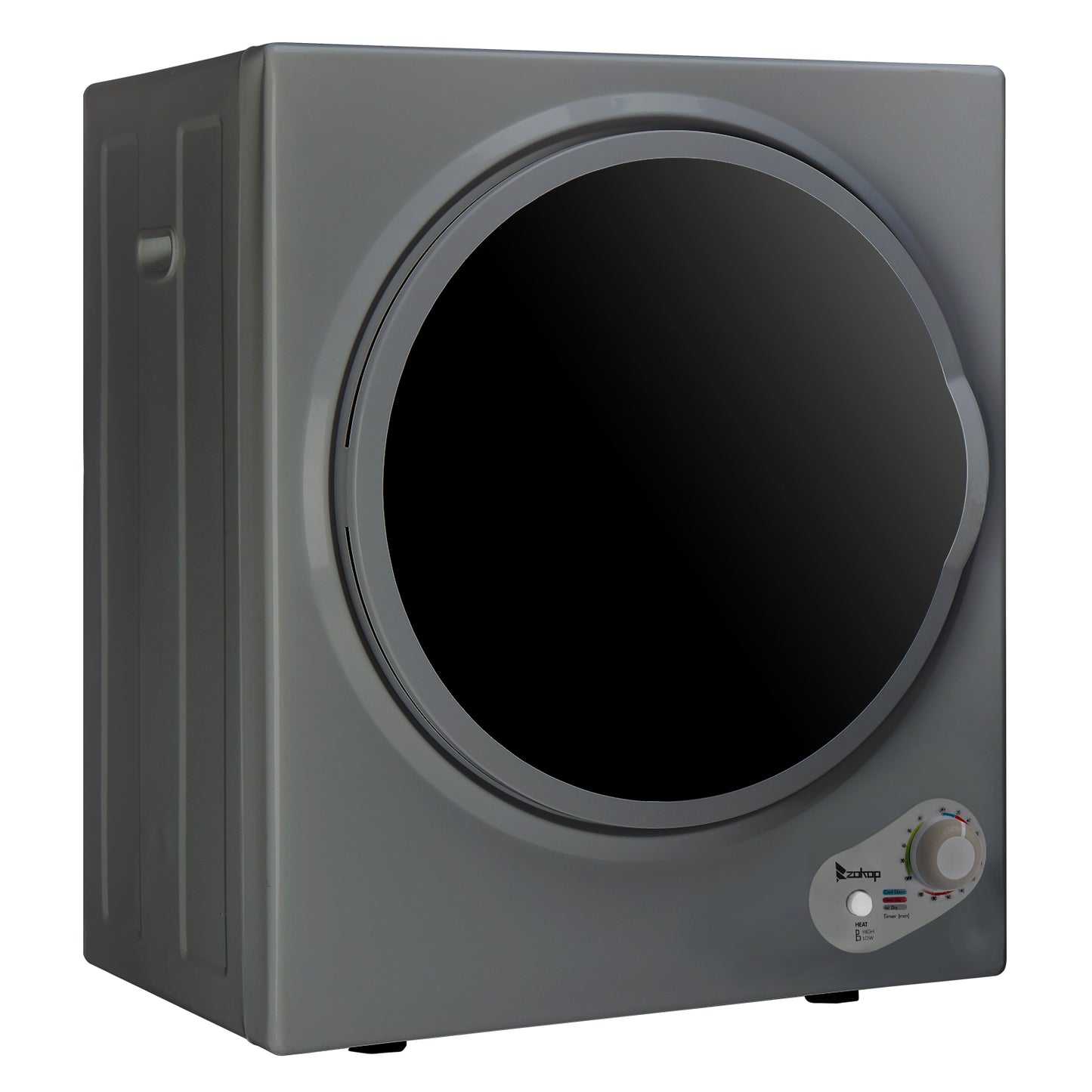 Compact Portable Household clothes Dryer 2.5KG 1.6cuft with Stainless Steel Drum Black and White 120V MECHANICAL Control ETL Certification