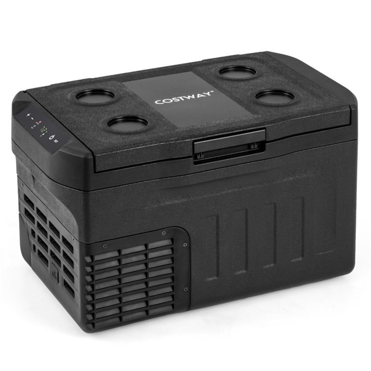 12 Volt Car Refrigerator w/ -4℉~68℉ Adjustable Range Divider for Camping