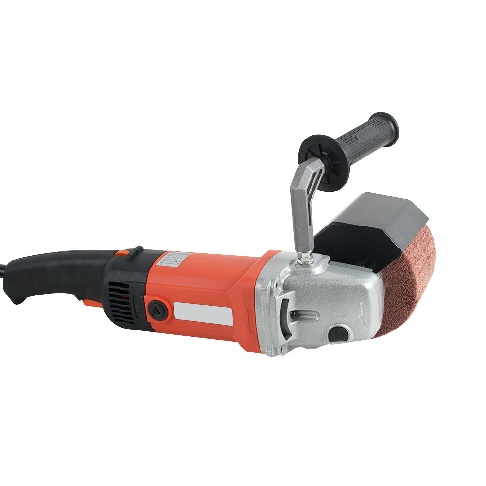 110V Burnishing Polishing Machine Polisher Handheld Sander with 2 Polishing Wheels