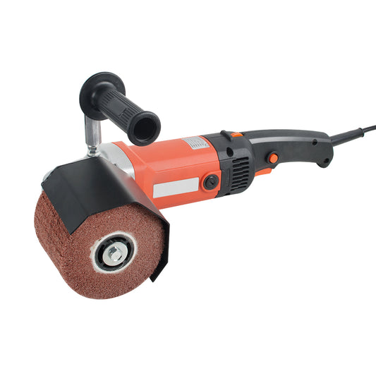 110V Burnishing Polishing Machine Polisher Handheld Sander with 2 Polishing Wheels