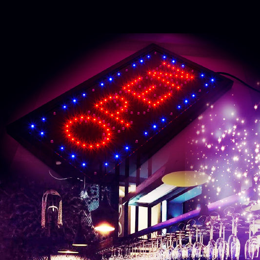 Bright LED 2 in1 Open & Closed Store Shop Business Sign 9.8 - 20.47" Display neon