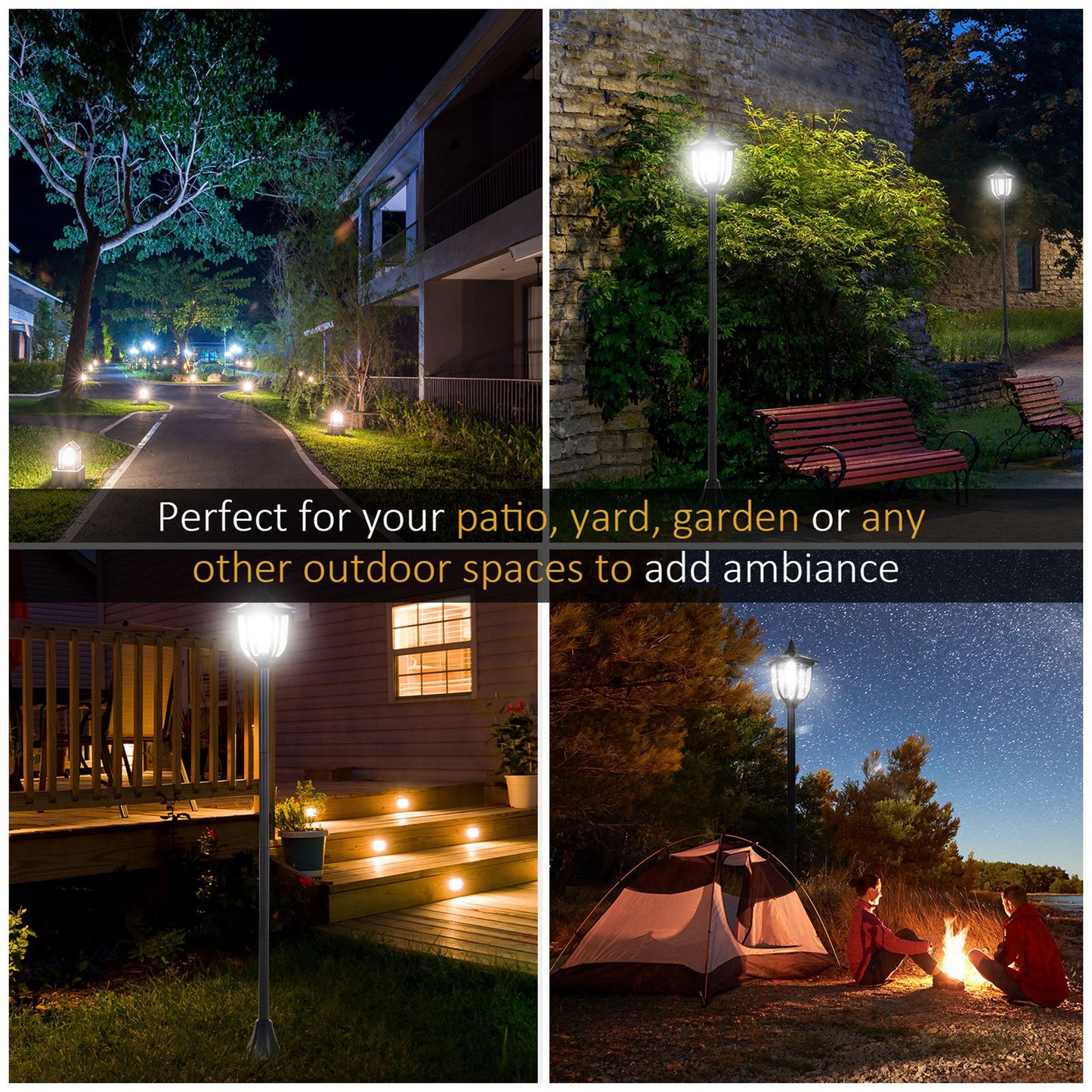 Solar Powered Outdoor Lamp / Street Light / Lamp