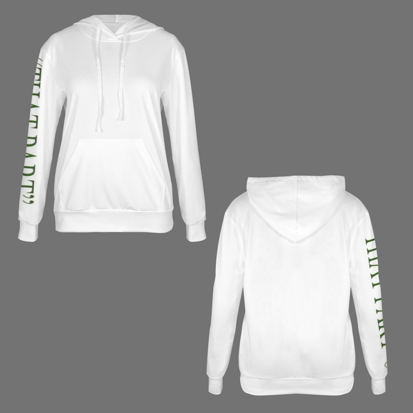 NEW!!! "THAT PART" branded (green right sleeve) Drawstring Pocket Hoodie
