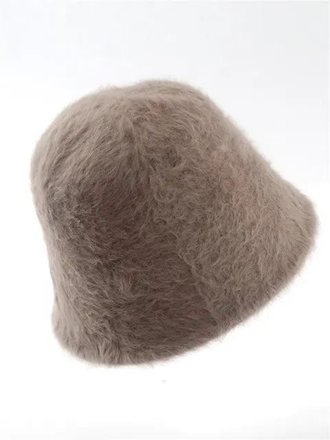 Versatile Fisherman Hat Imitation Rabbit Hair Cover Ear Protection Cold Proof Warm Plush Hat