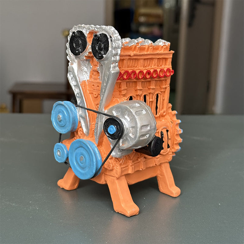 8 - Cylinder Resin Simulation Car Engine Model Kit. A Full - Metal DIY Assembly