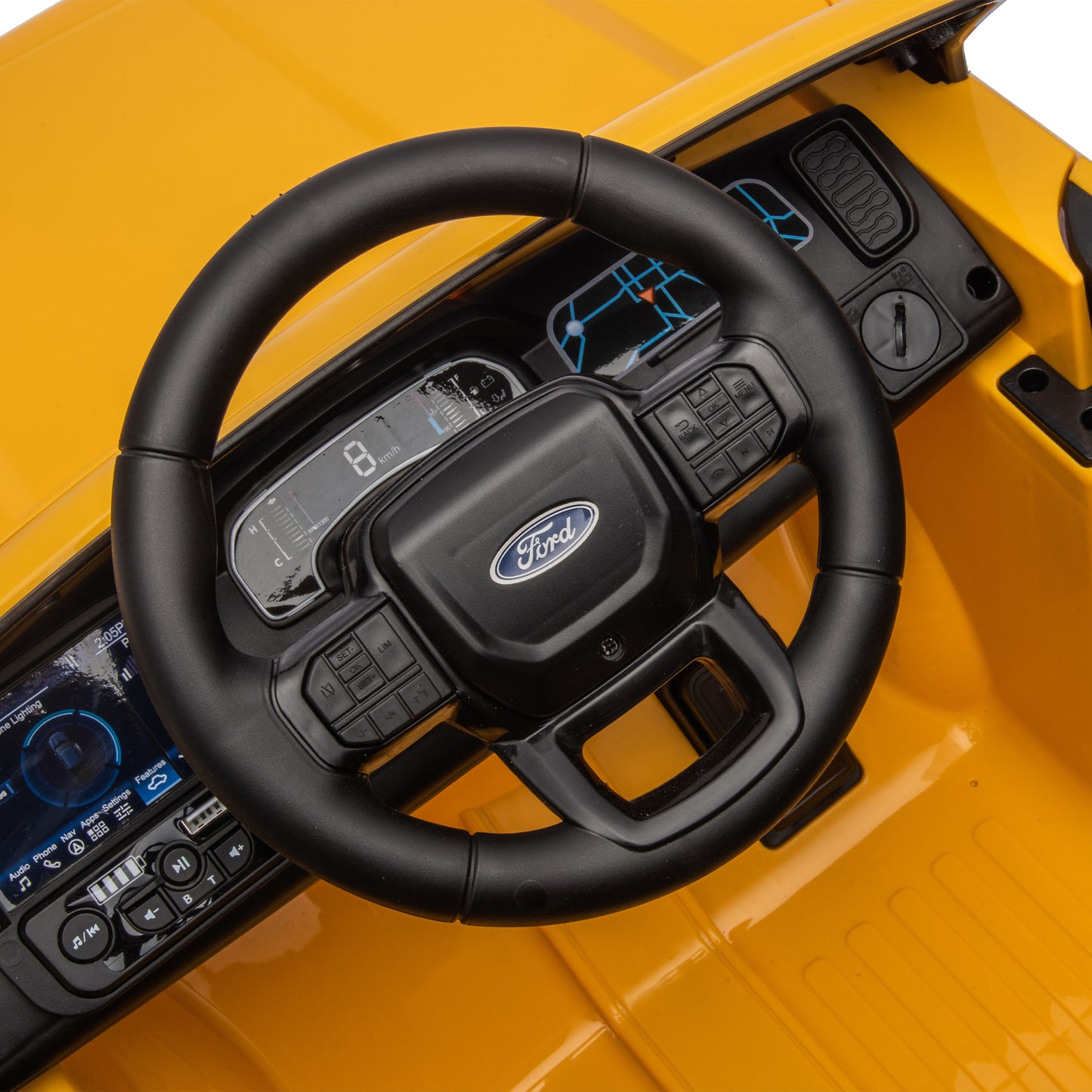 12V Kids Ride On Car W/Parents Remote Control,Licensed Ford Ranger,2WD,Rear wheel suspension,Low Start,Headlight,Horn,MP3,Bluetoooth