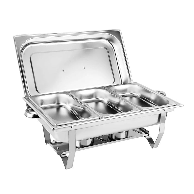3L Stainless Steel Silver Catering Warmer Set For Buffet Catering