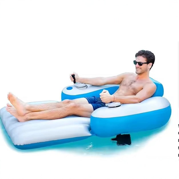 Inflatable Electric Floating Chair Boat with Propeller