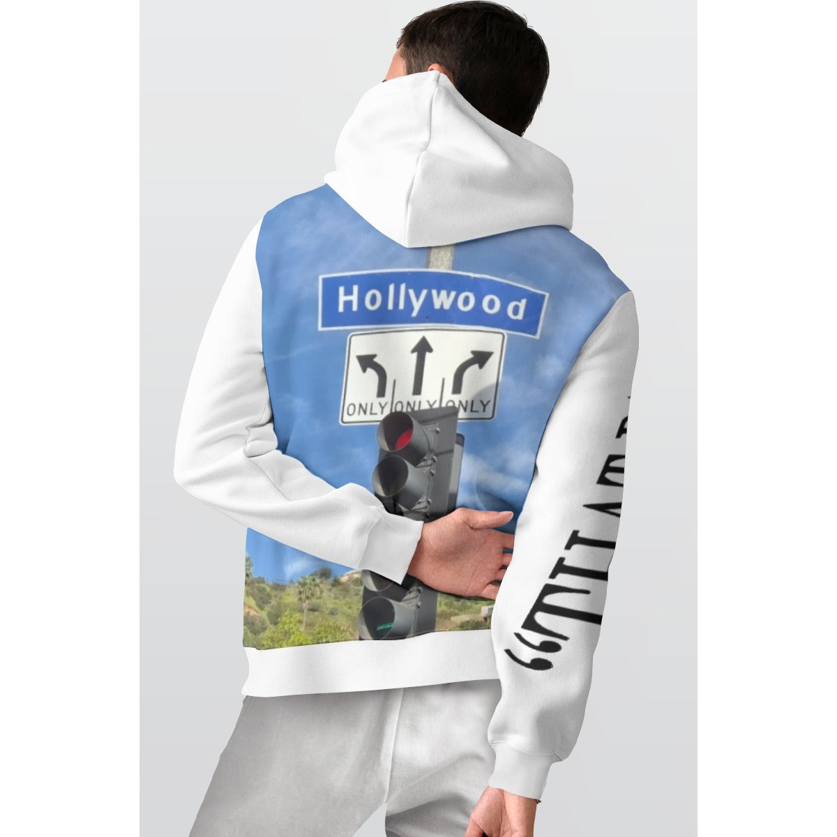 NEW!!!! "THAT PART" branded (left sleeve/ HOLLYWOOD Blvd. Sign front/ rear) Thickened Pullover Hoodie