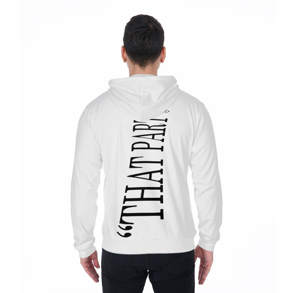 NEW!!! "THAT PART" branded (rear/MELROSE Blvd. front) Zip Up Hoodie With Pocket