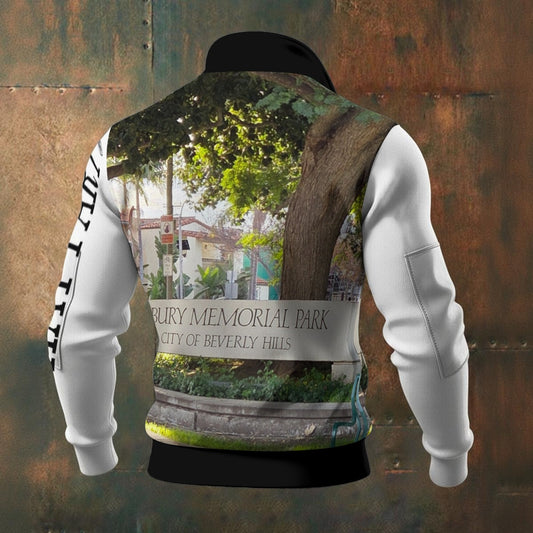 NEW!!! "THAT PART" branded (left sleeve / ROXBURY Park B.H. front / rear) Men's Thick Knit Fleece Jacket