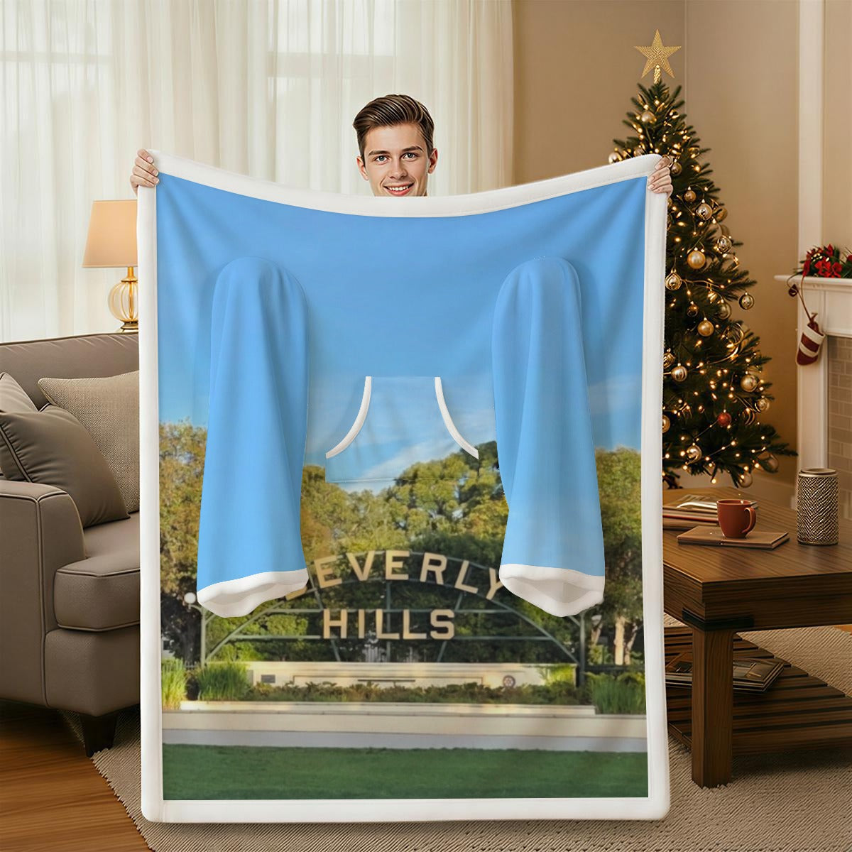 NEW!!! Beverly Hills Sign Wearable Blanket with Sleeves