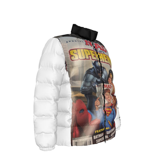 Unisex Stand collar slim down jacket
