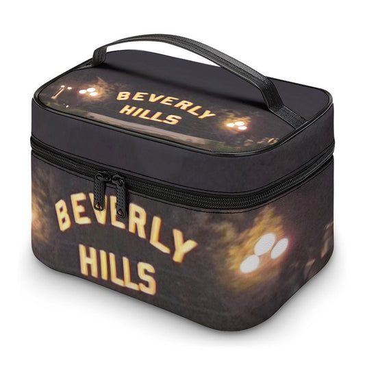 NEW!!! BEVERLY Hills Sign Large Capacity Toiletry Organizer Bag