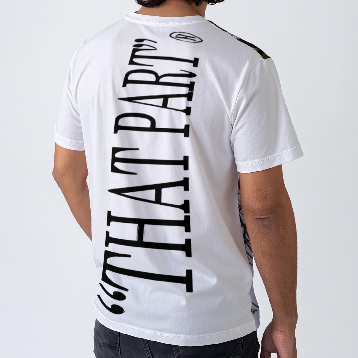 NEW!!! "THAT PART" branded (rear & Lady Face in Trees front) Men's O-Neck T-Shirt | 190GSM Cotton