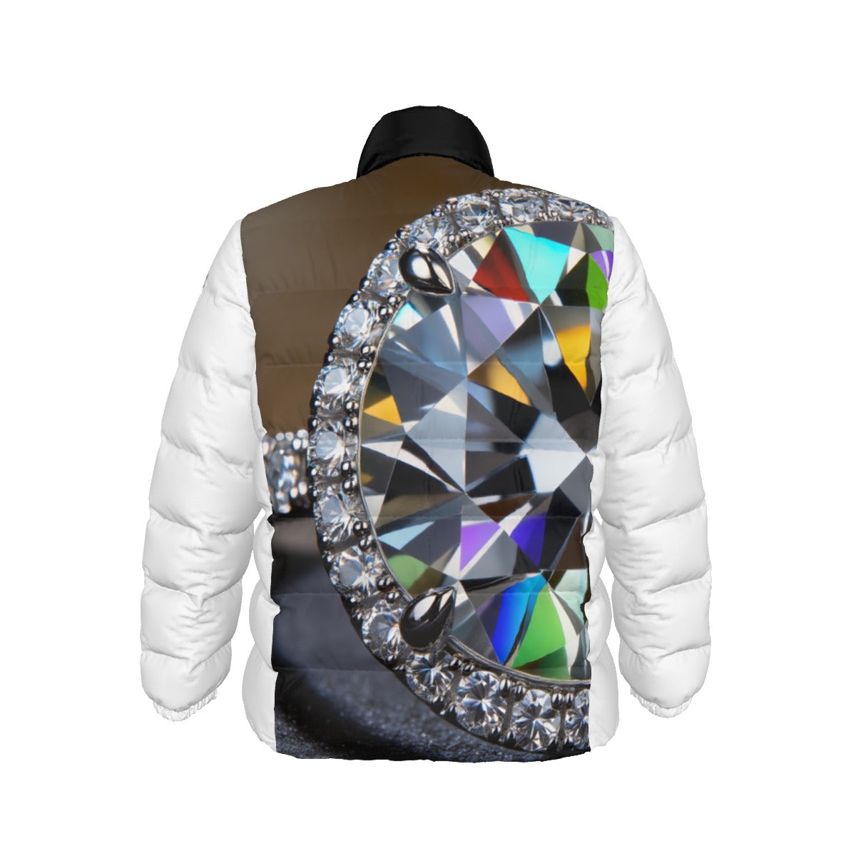 Unisex Stand collar slim down jacket