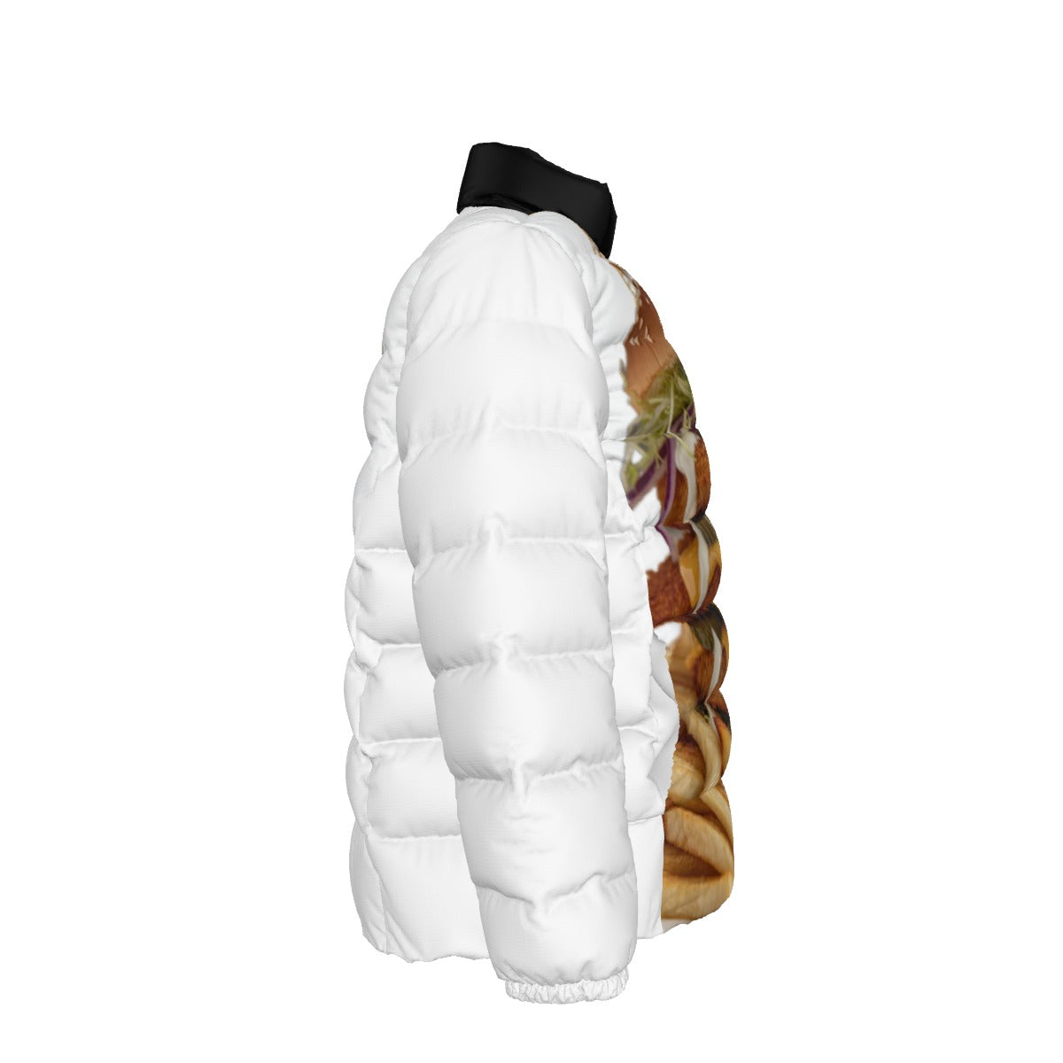NEW!!! GOLD CHAIN (front & rear) Unisex Stand collar slim down jacket