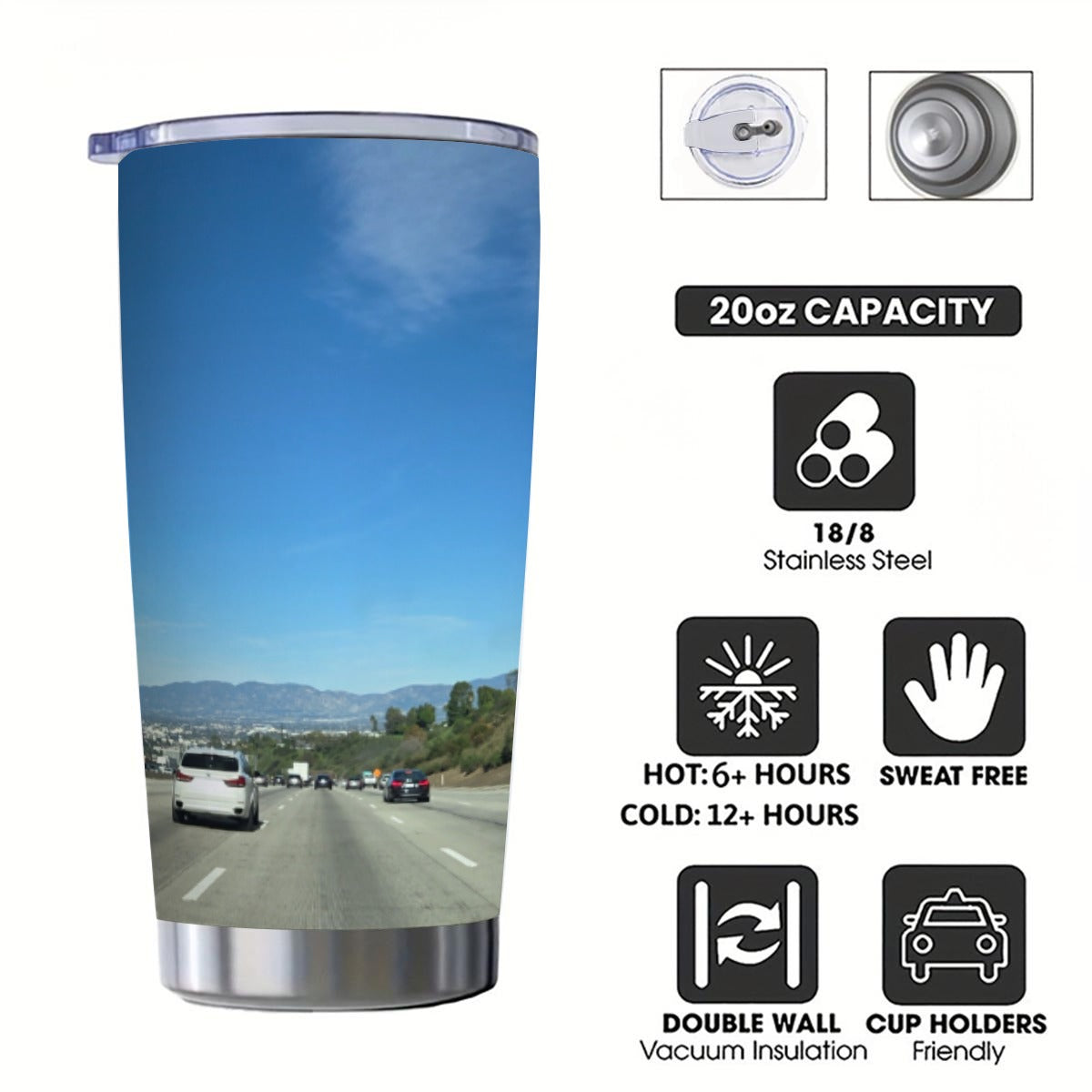20 oz.Tumbler with Sliding Lid (405 FWY)