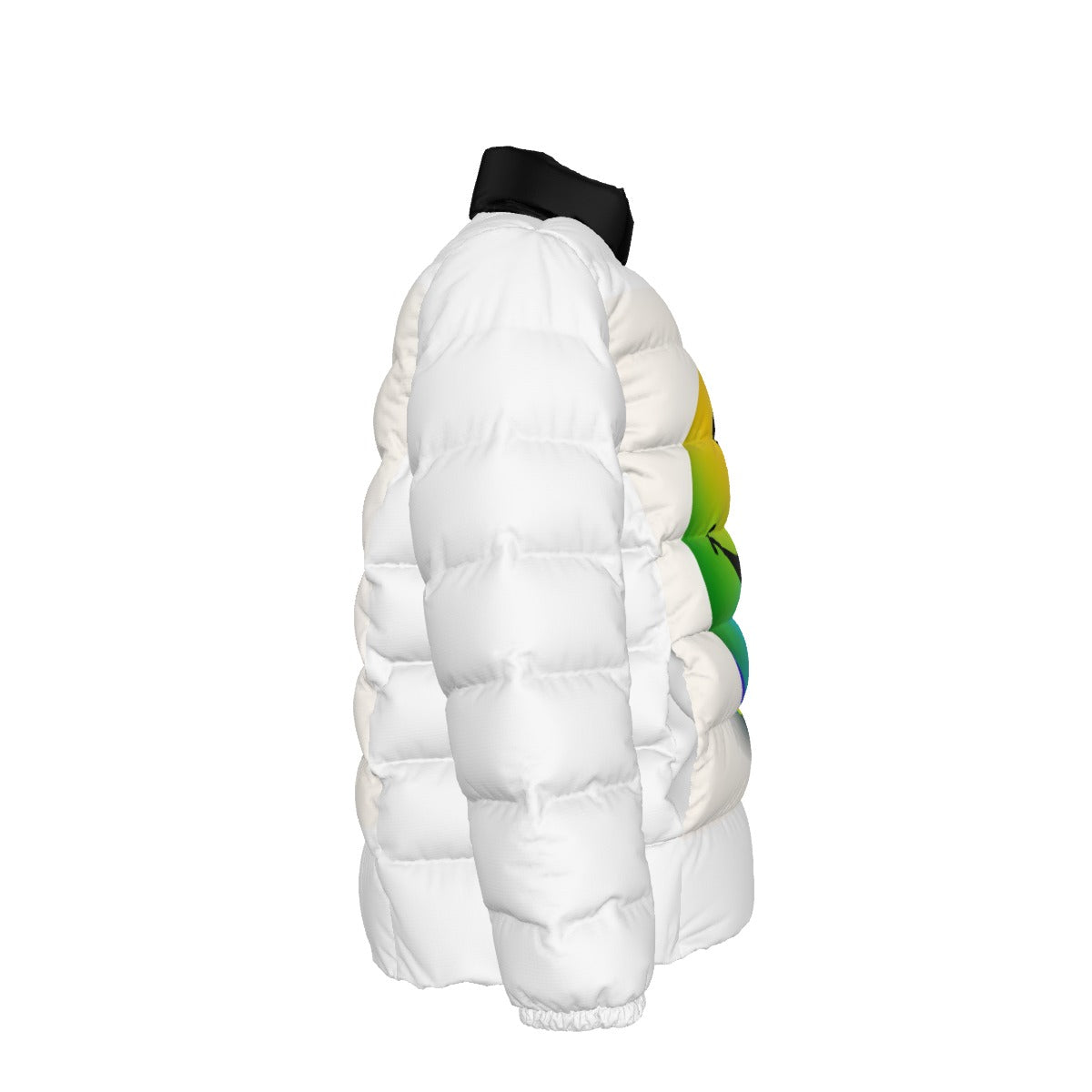 NEW!! branded (left sleeve/ CANDY DROP SMILEY FACE front/rear) Unisex Stand collar slim down jacket