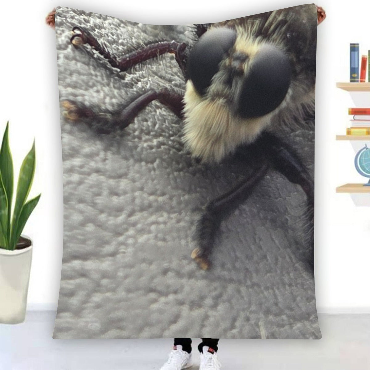 NEW!!! (BIG Bug Face) Flannel Blanket
