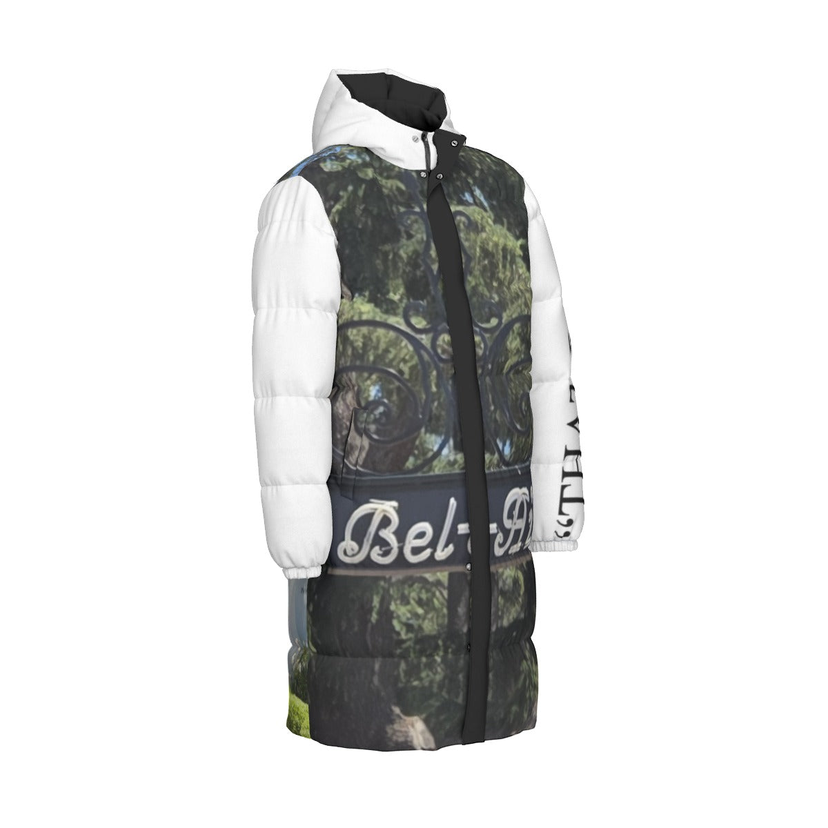 NEW!!! "THAT PART" branded (left sleeve/BEL-AIR Sign front/rear) Unisex Long Down Jacket