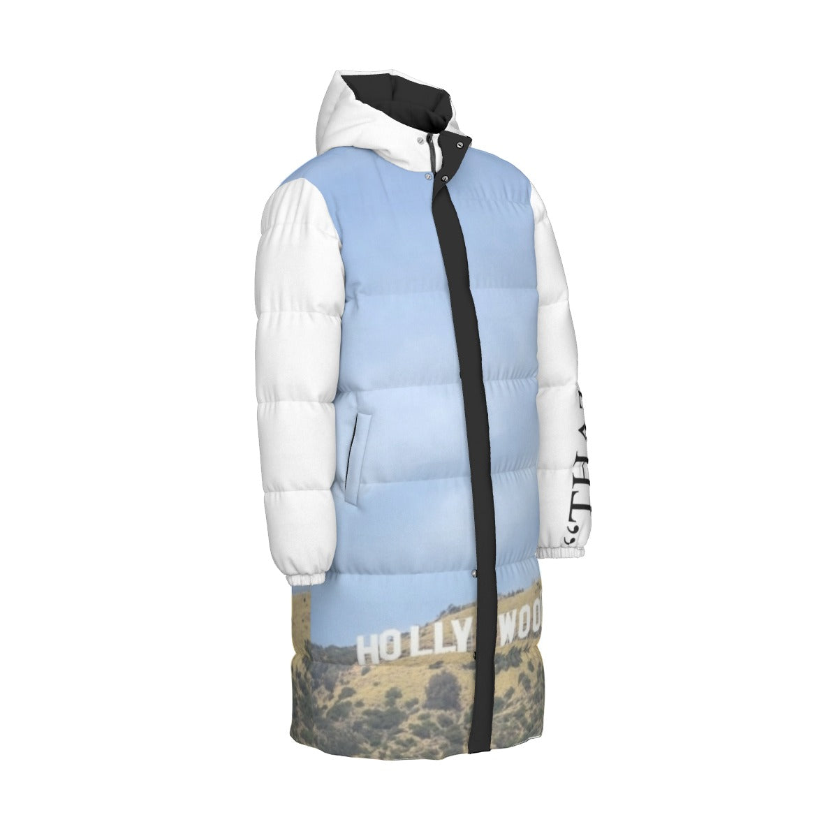 NEW!!! "THAT PART" branded left sleeve/ HOLLYWOOD Sign rear Unisex Long Down Jacket