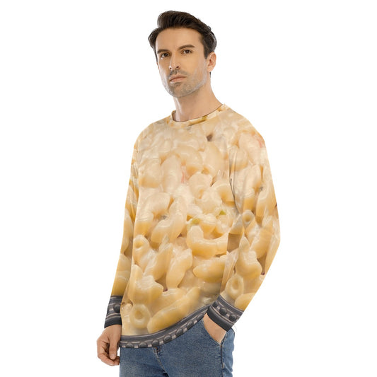 NEW!!! MACARONI & Cheese 3D printed Men's Long Sleeve T-shirt with Sleeve