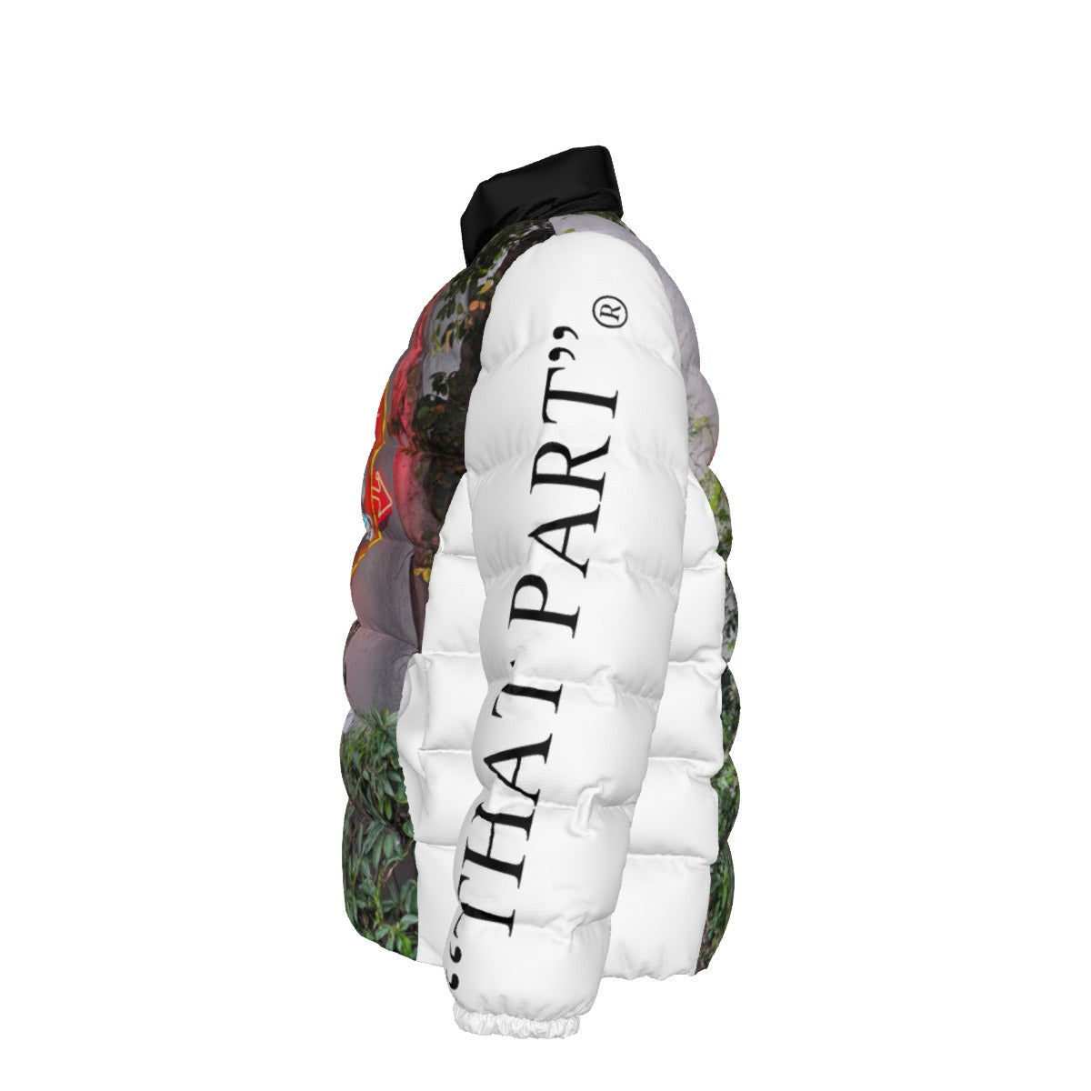 NEW!!! "THAT PART" branded left sleeve/ CHATEAU MARMONT HOTEL Sign  front/rear Unisex Stand collar slim down jacket