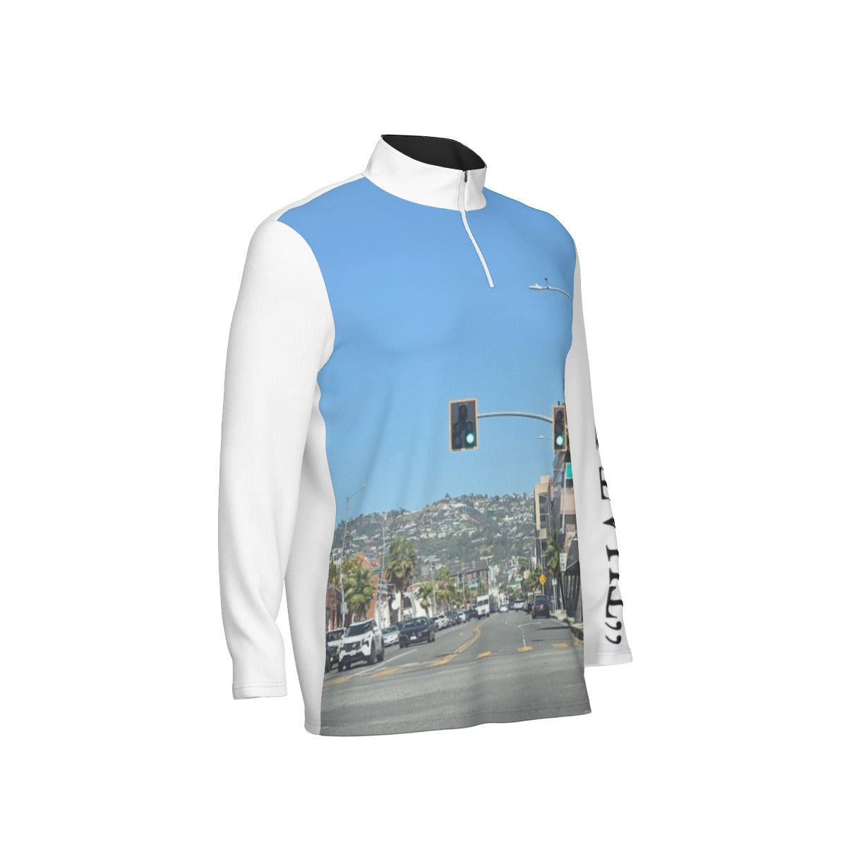 NEW!!! "THAT PART" branded (left sleeve/ Wilshire & Robertson blvd. Sign front) Men's Sports Collar Jersey With Long Sleeve| Interlock