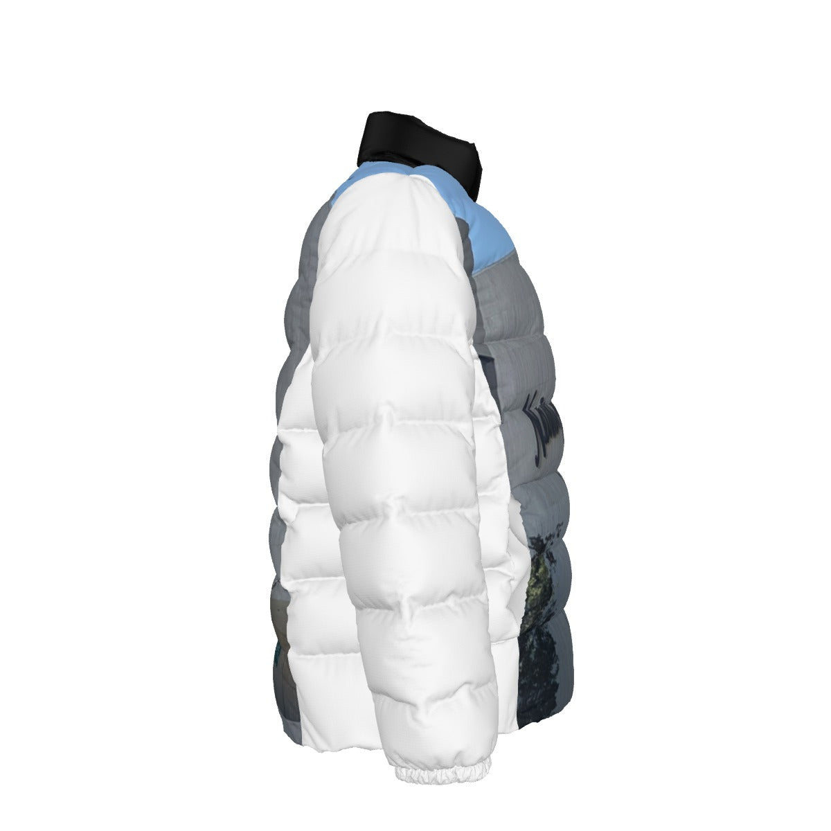 NEW!! branded (left sleeve/ B.H. ROXBURY DR. Sign front/rear) Unisex Stand collar slim down jacket