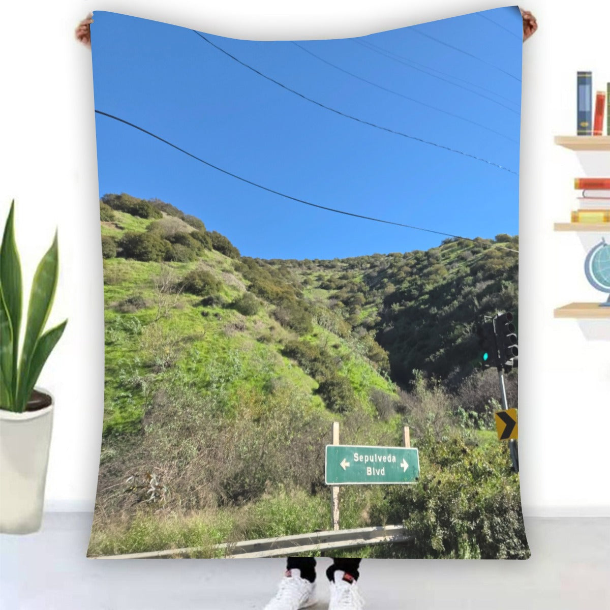 NEW!!! (Sepulveda Blvd. Sign) Flannel Blanket