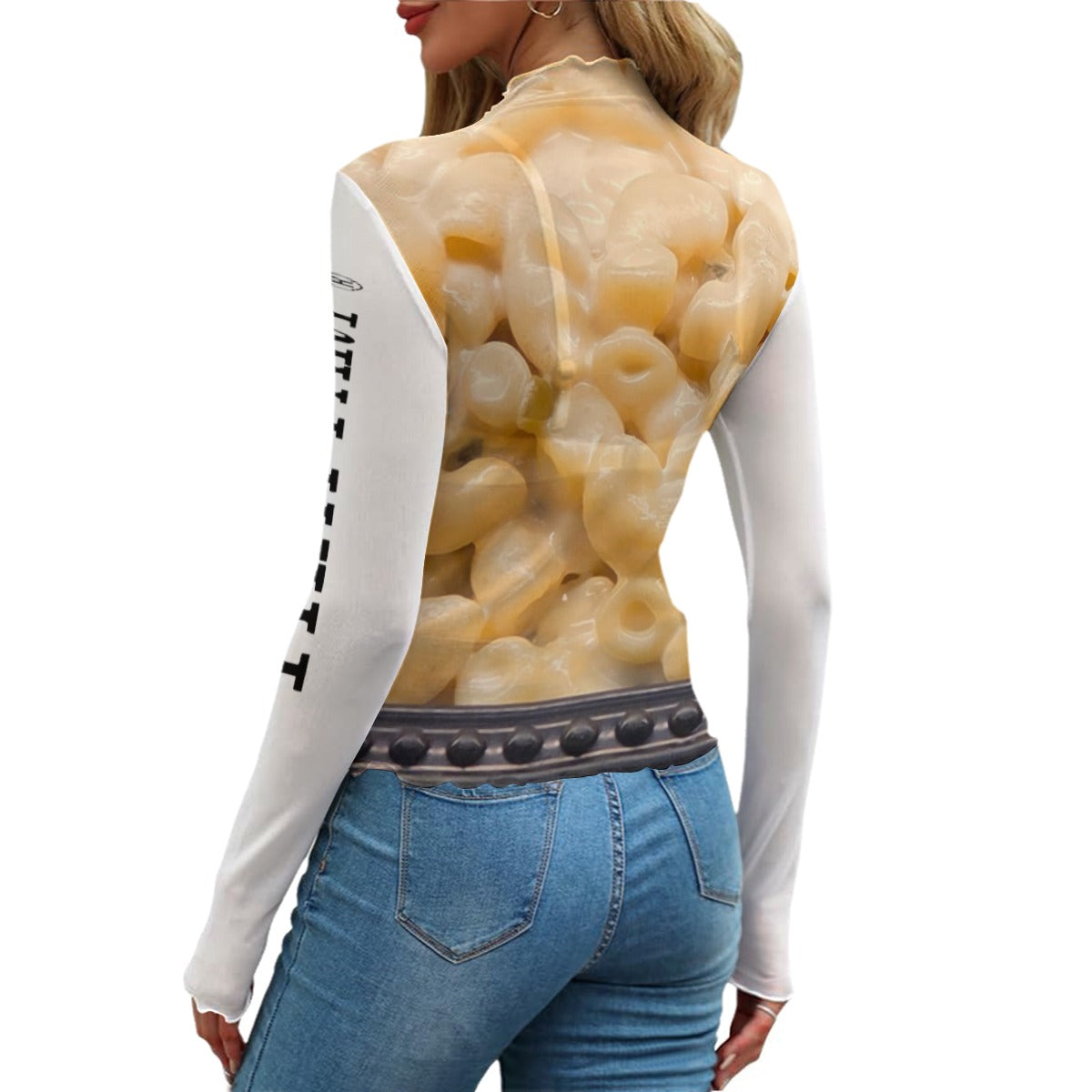 NEW!!! "THAT PART" branded (left sleeve & GROUND SIRLION front / Macaroni & Cheese rear) Women's Mesh T-shirt