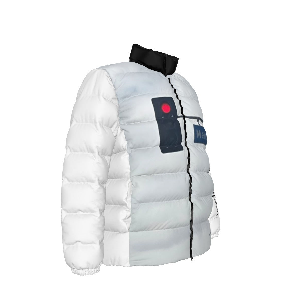 NEW!!! "THAT PART" branded (left sleeve/MELROSE Blvd. Sign front/rear) Unisex Stand collar slim down jacket