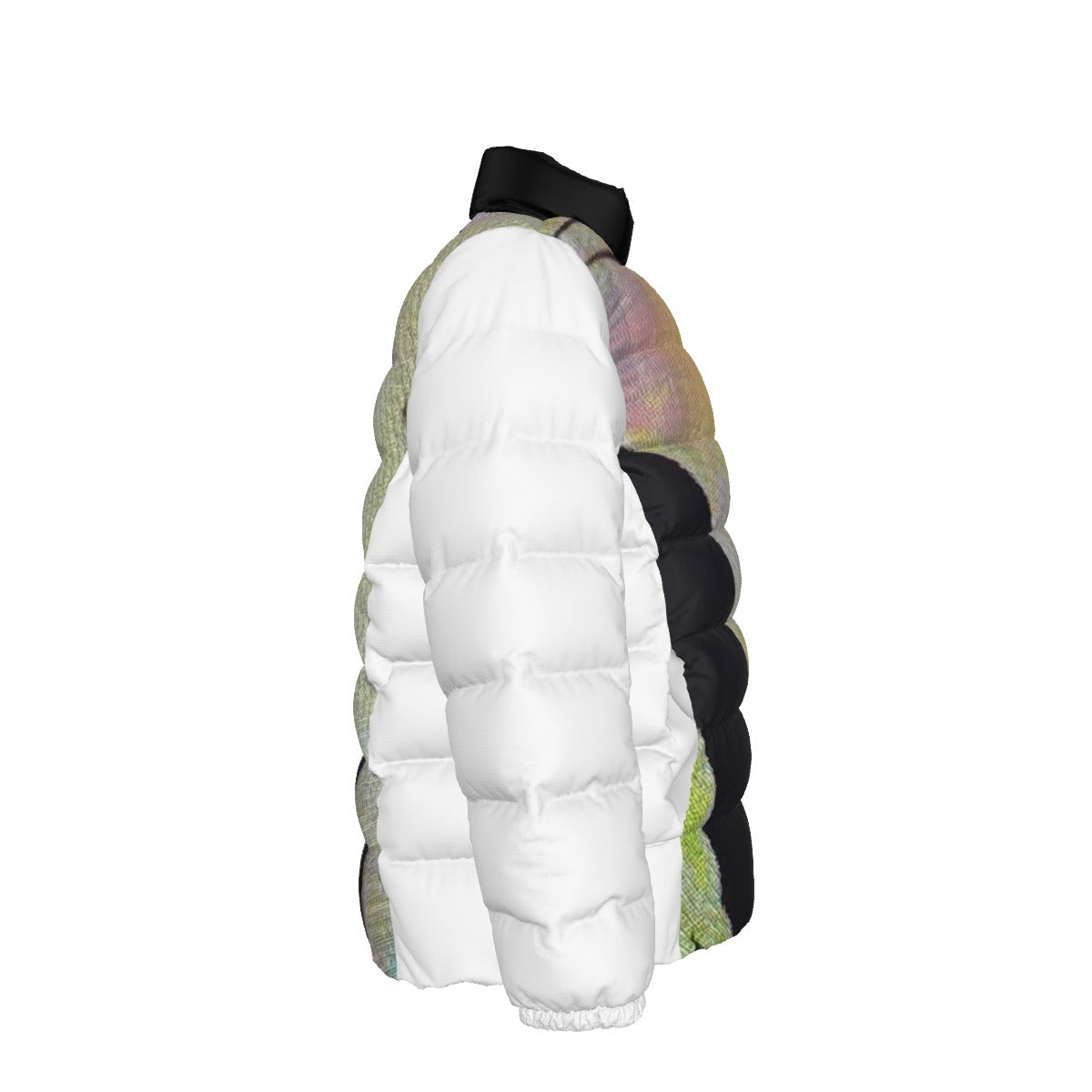 NEW!! branded (left sleeve/  BIG STRIPES front/rear) Unisex Stand collar slim down jacket