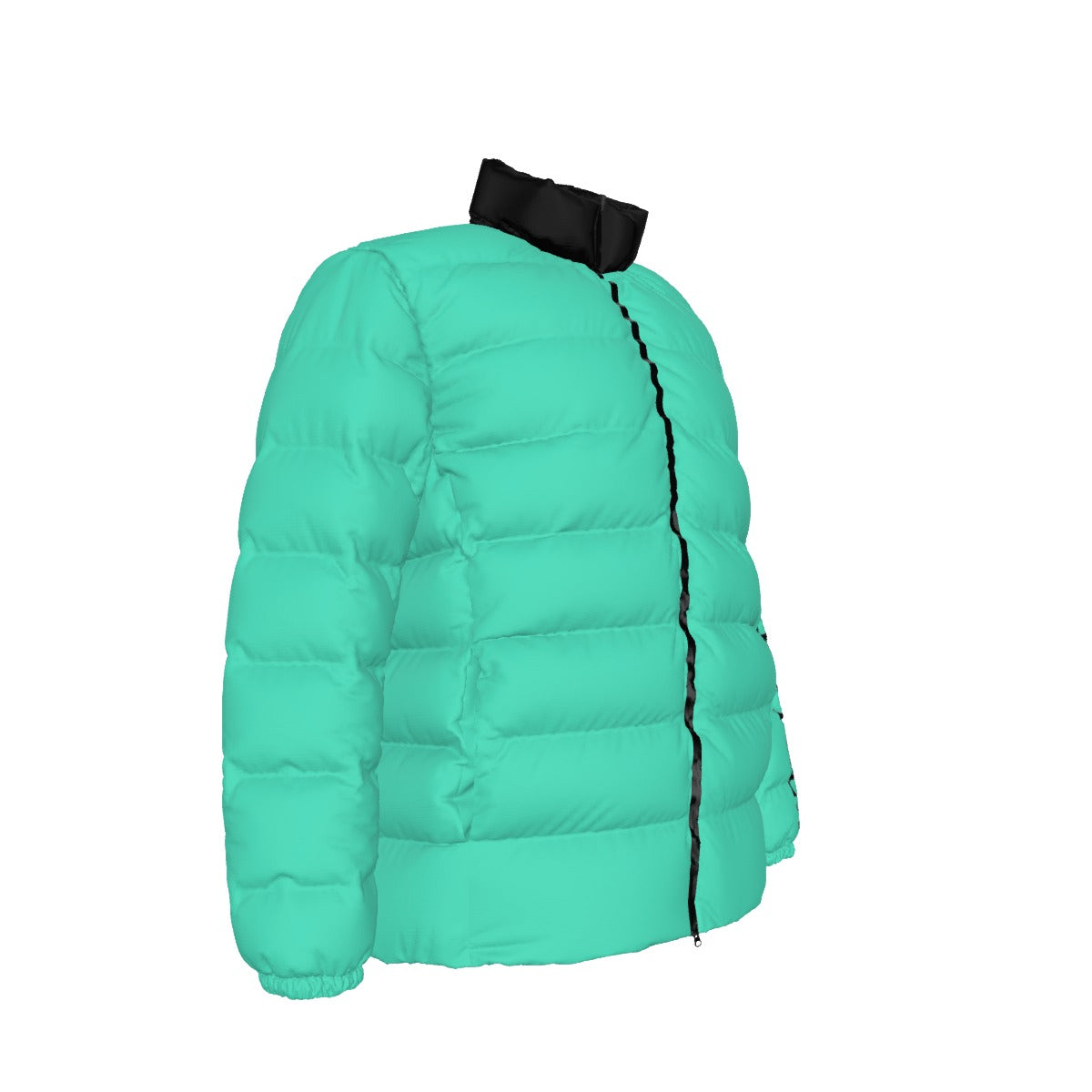 NEW!!! 'THAT PART" branded (left sleeve/ CANDY BLUE) Unisex Stand collar slim down jacket