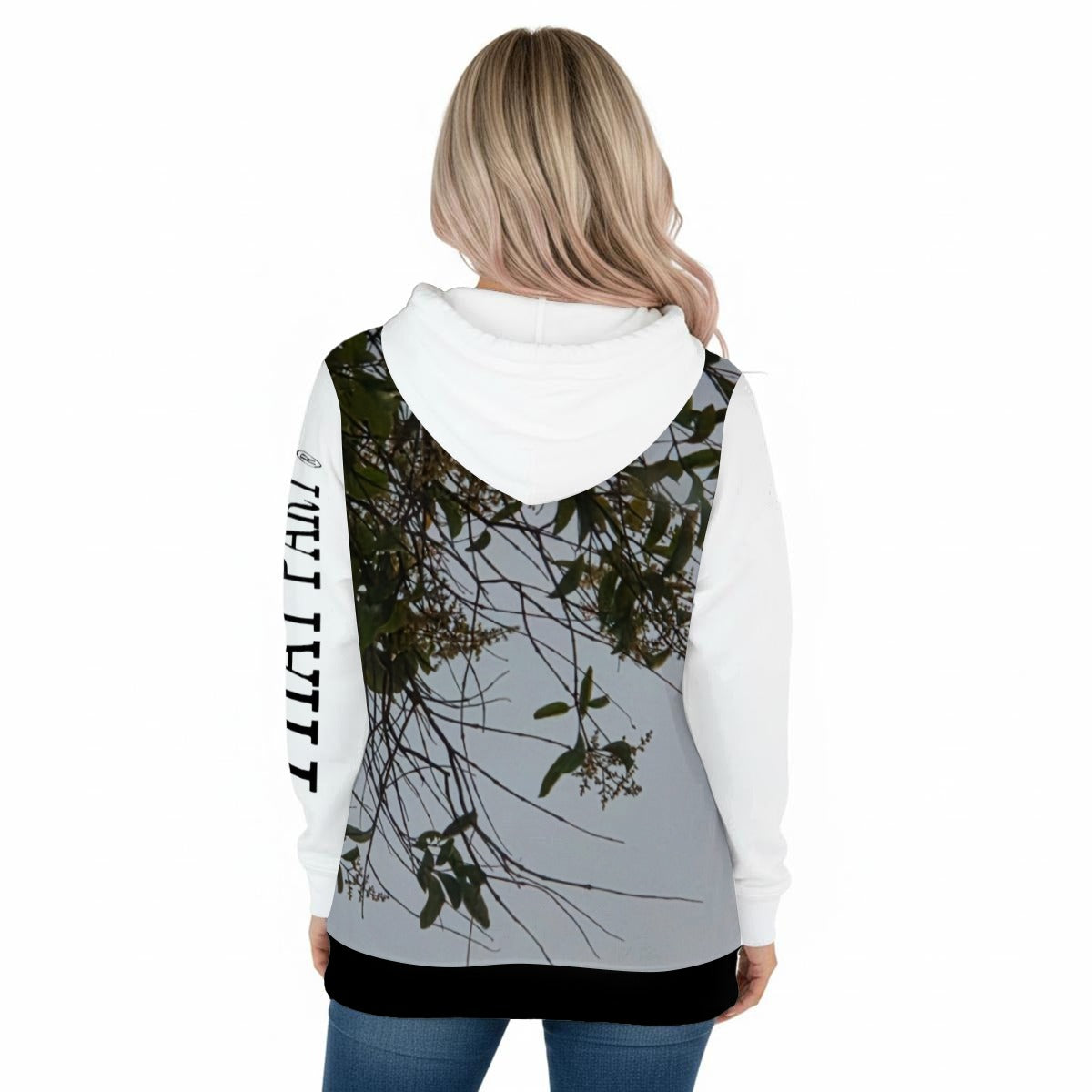 NEW!!! "THAT PART" branded (left sleeve / Lady Face in Trees front rear) Women's Pullover Hoodie with Drawstring