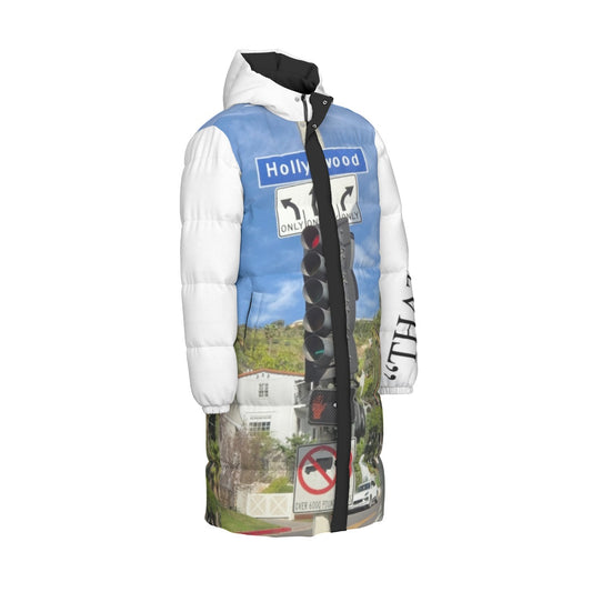 NEW!!! "THAT PART" branded (left sleeve/ HOLLYWOOD Blvd. Sign front/ rear) Unisex Long Down Jacket